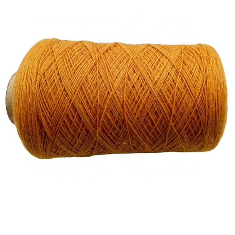 Discount spun polyester wool blended carpet yarn