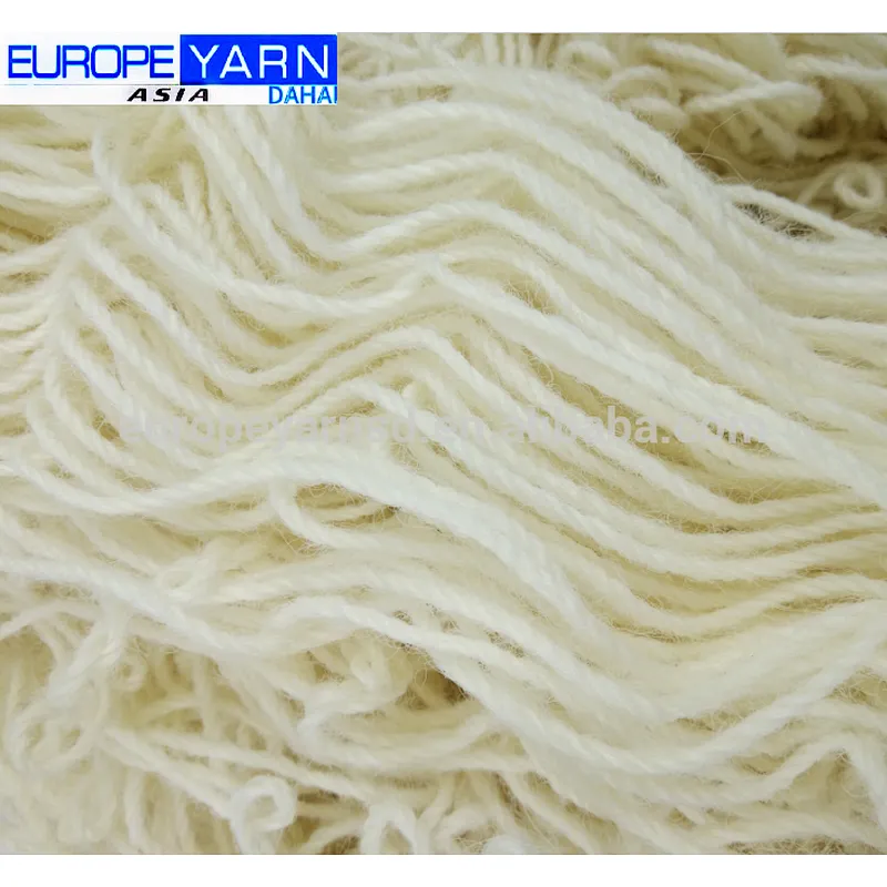 White 80 wool 20 nylon axminster carpet blended yarn
