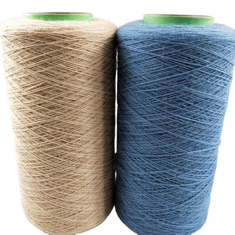 Discount spun polyester wool blended carpet yarn