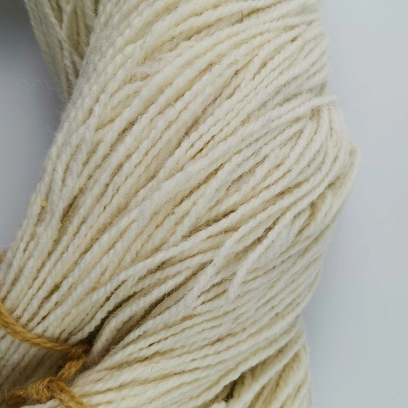 50/50 50% polyester 50% wool yarn for carpets rugs
