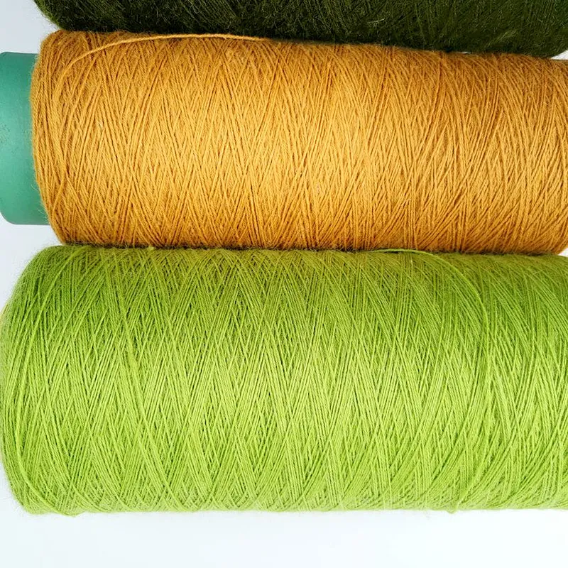 Low price carpet floor dyed wool nylon blend rug yarn