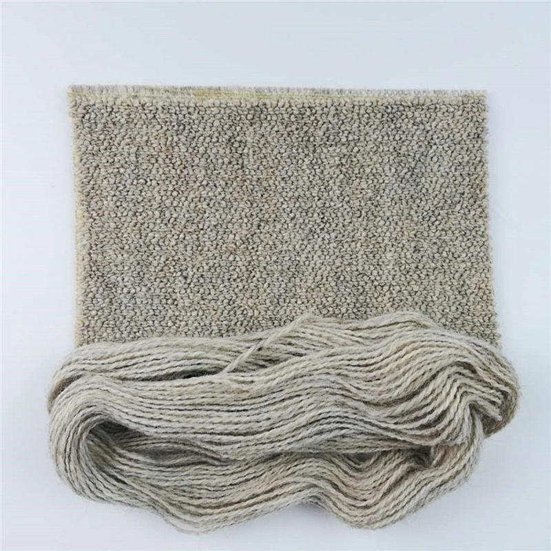 Semi worsted wool polyester yarn for tufting carpet