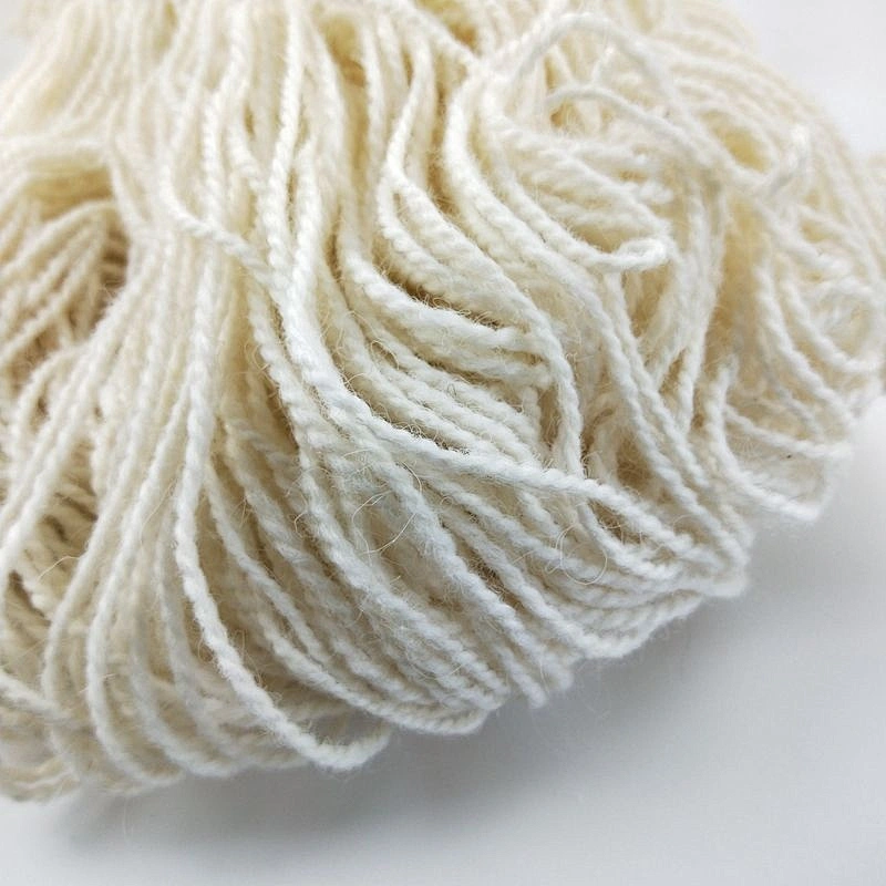 woolen spun 80 20 wool nylon blended yarn natural color