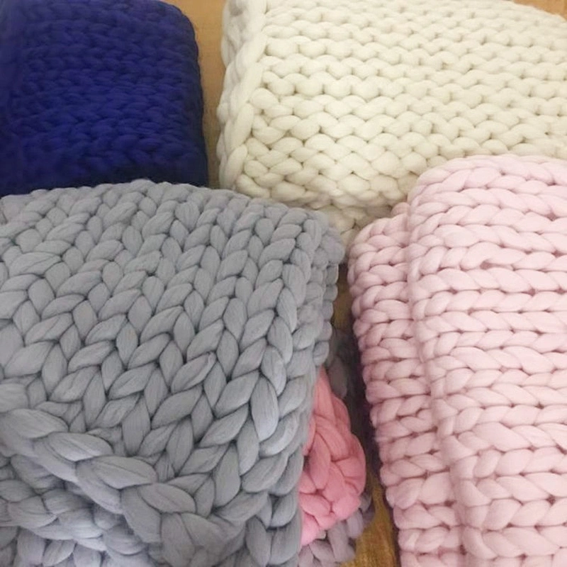 Handmade heavy wool blankets thick Australia merino wool blankets