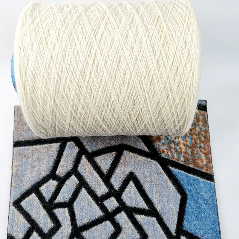 Wool dyeable cationic polyester blended yarn for printing carpet