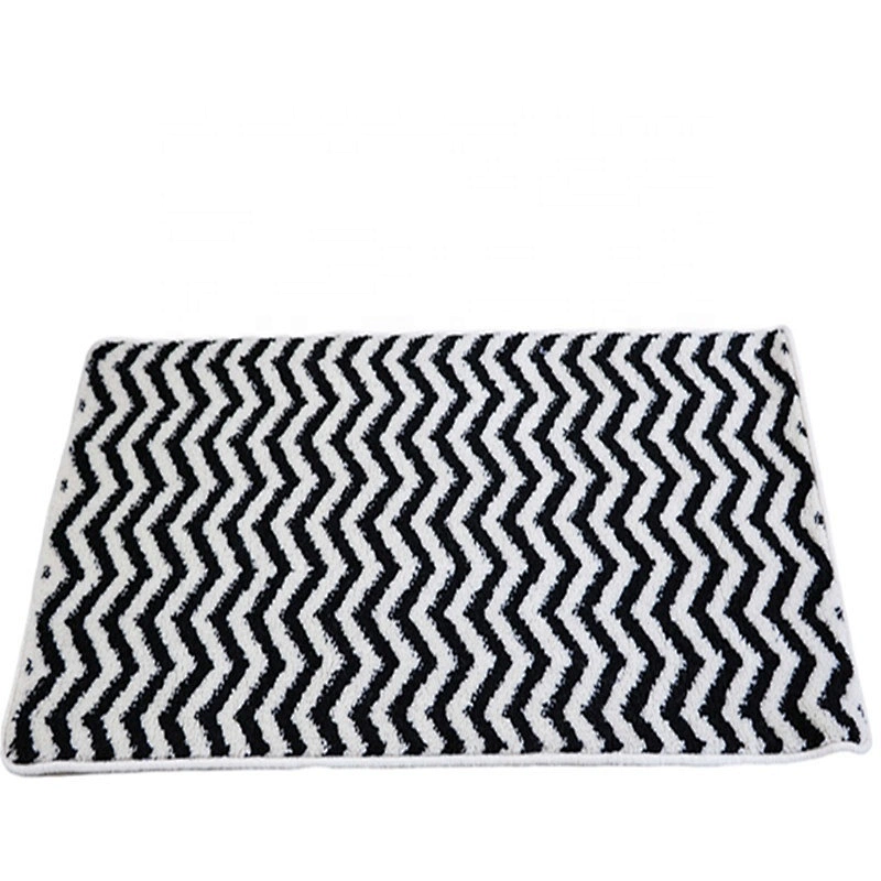 Long pile shaggy white black machine woven New Zealand wool carpets