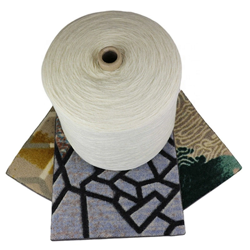 Semi worsted raw white 20 80 wool nylon blended yarn