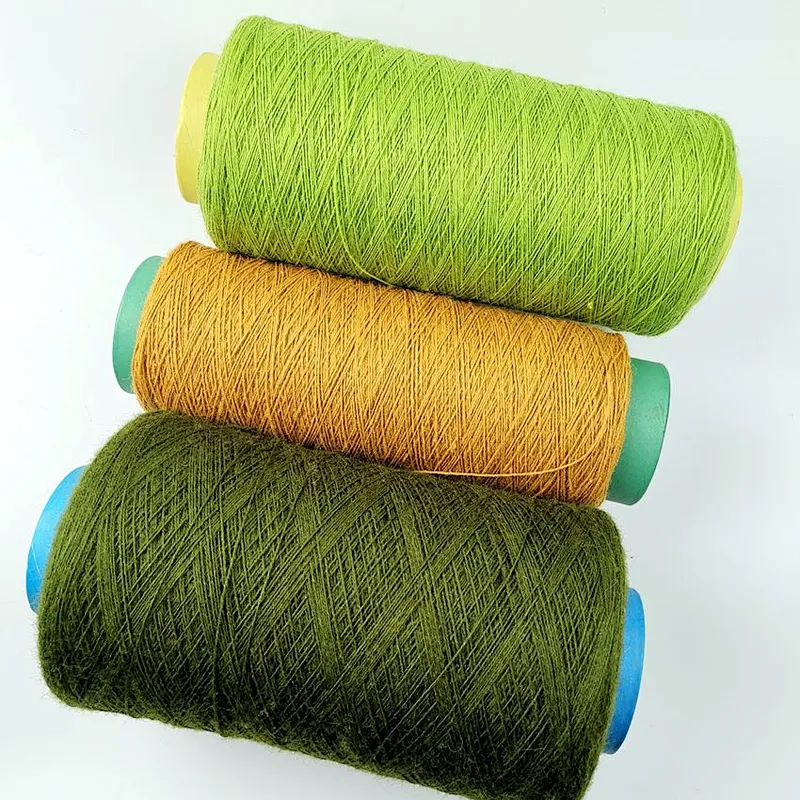 100% dyed wool yarn weaving for carpet or rugs