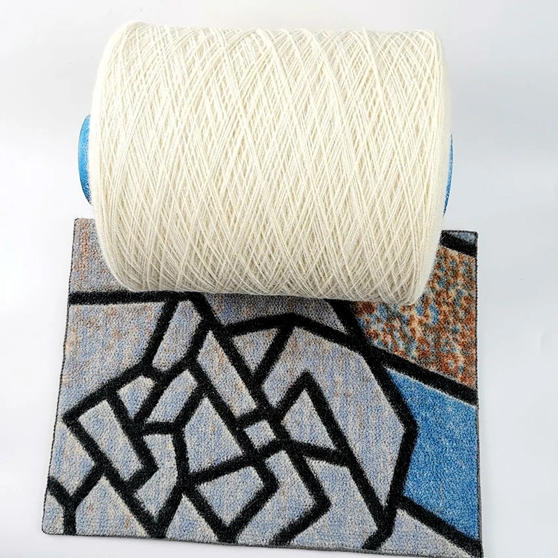 Wool dyeable cationic polyester blended yarn for printing carpet